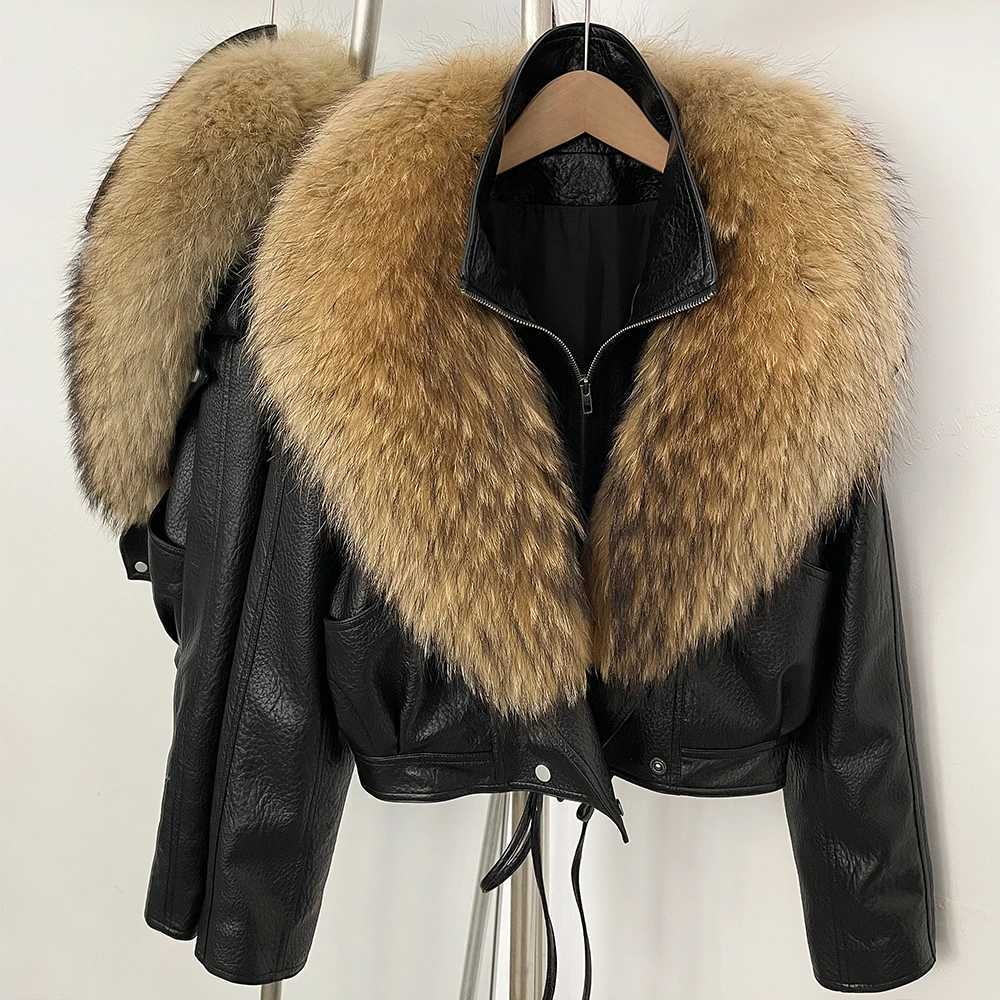 Women's Jacket with Fur Outerwear New Product Leather Fur New in Coats Jackets Casual Leather Jacket Fur Coat for Woman M260922