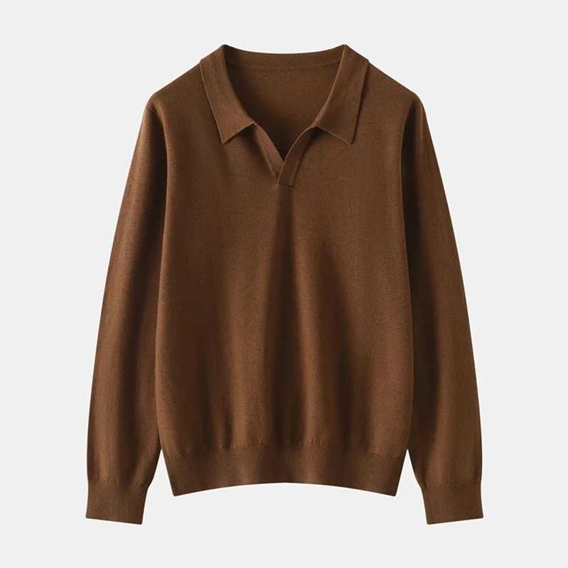 Women's Sweaters Spring/Autumn Fine Spinning 100% Wool Women's Pullover Casual Solid Knitted Sweater Loose Collar Tops Fashion Pull Jumper