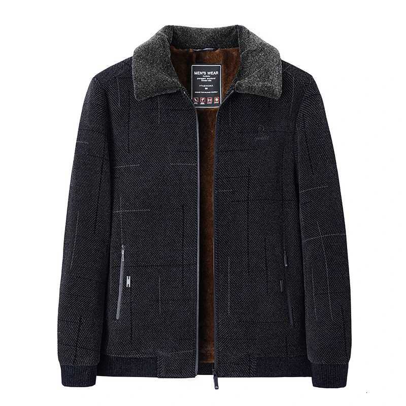 Casual Men's Down Woolen Parkas Coats Men's Business Casual Trench Coat New Autumn Winter Warm Wool Lining High-quality Business Parkas fo