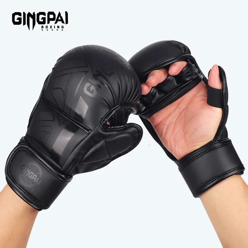 Professional MMA Boxing Gloves Half Finger Sandbag Karate Muay Thai Training Gloves Men Women Thickened Boxing Equipment 260922