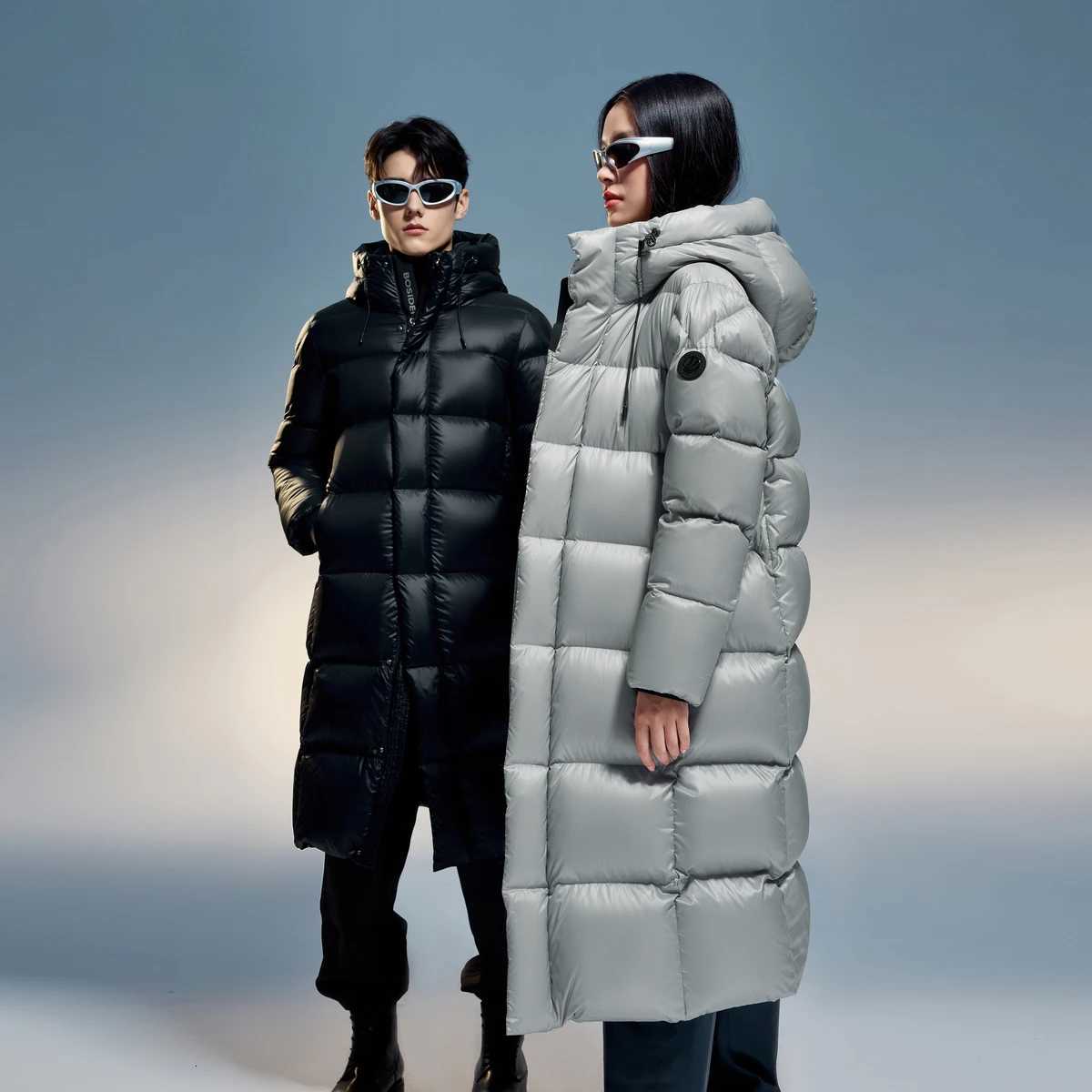 Men's Down Parkas Bosideng Women and Men Jacket Unisex Puffy Down Jacket Lightweight Warm Winter Coat Windproof Hooded Outdoor Fashion Parka C2