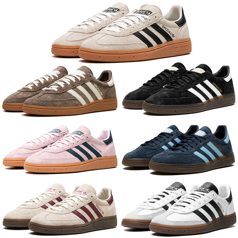 Adidas Handball Spezial shoes for men women designer plat outdoor durable trainers brown leopard point navy blue pink black white mens womens comfor