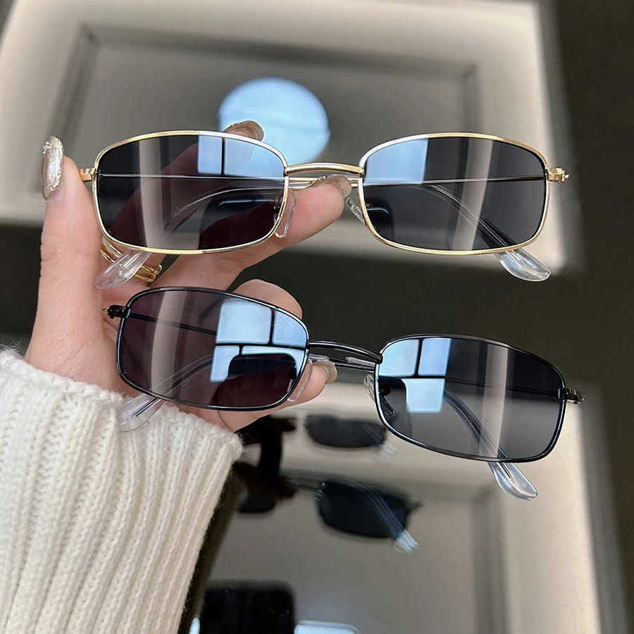 Occhiali da sole quadrati retrò Occhiali da sole Donna Uomo Designer di marca Moda sfumata Occhiali da sole vintage Donna Uomo Specchio Punk Oculos