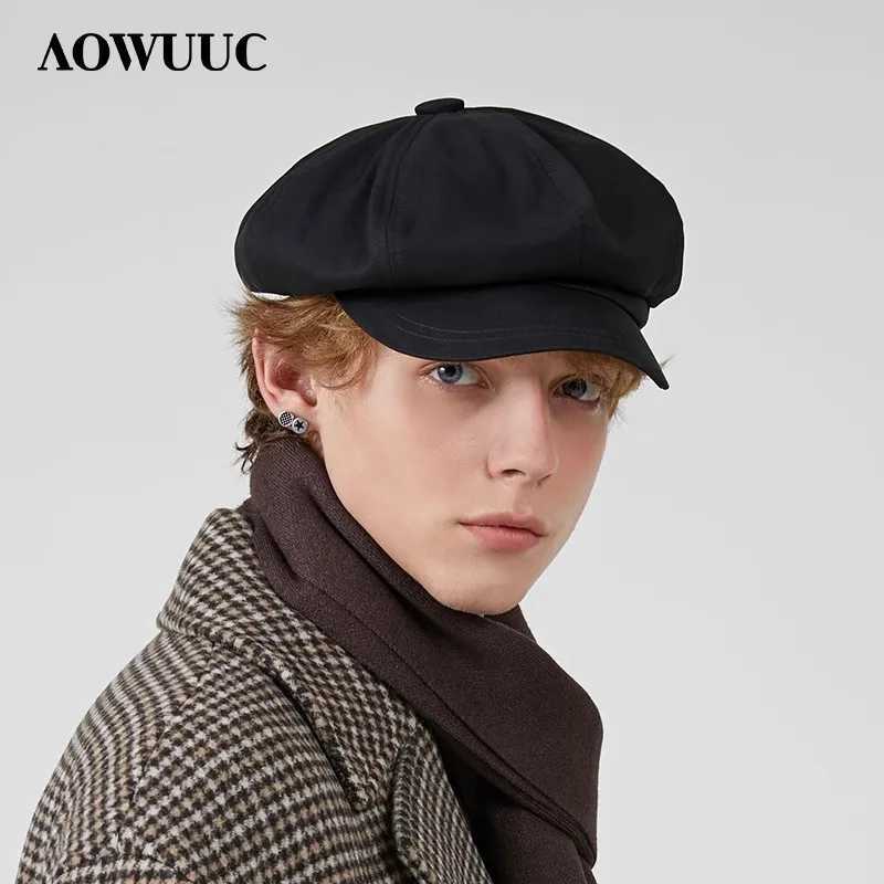 Men's Trendy Brand Japanese Spring and Summer Versatile Newsboy Hat Painter Hat British Retro Octagonal Hat for Men Women Z260922