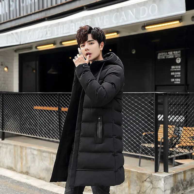 Men's Down Parkas Men 2025 Autumn Winter New Plus Long Warm Thick Hood Parkas Jacket Coat Men Outwear Outfits Classic Windproof Pocket Parka Ma