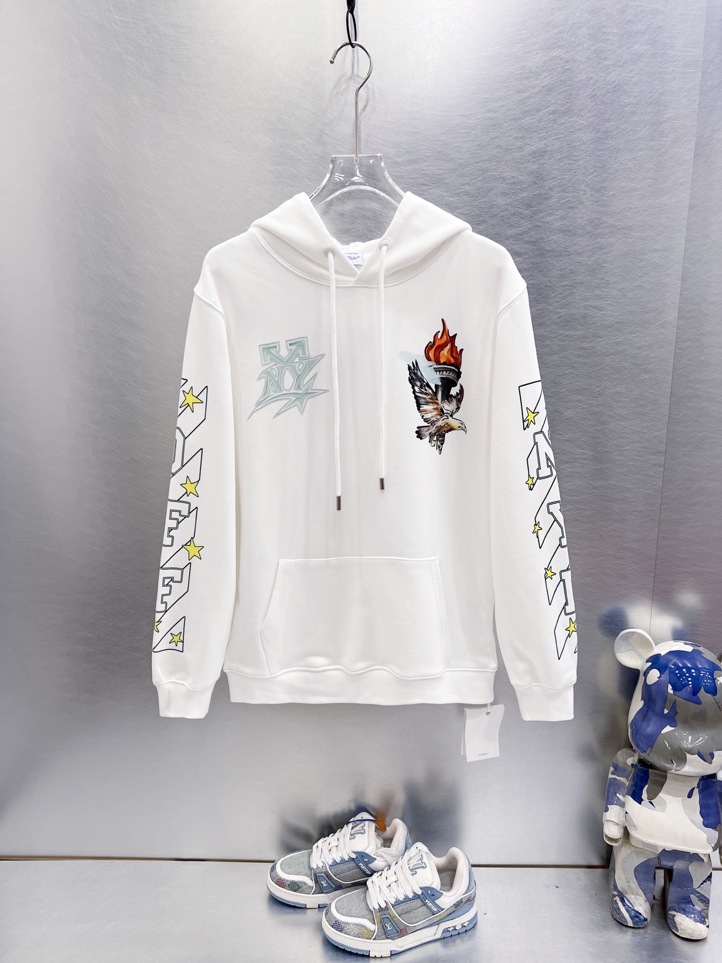 Men's sweatshirt, high-quality hooded sweater, fashionable pullover, long-sleeved zipper coat, letter-printed winter clothing, casual sport shi