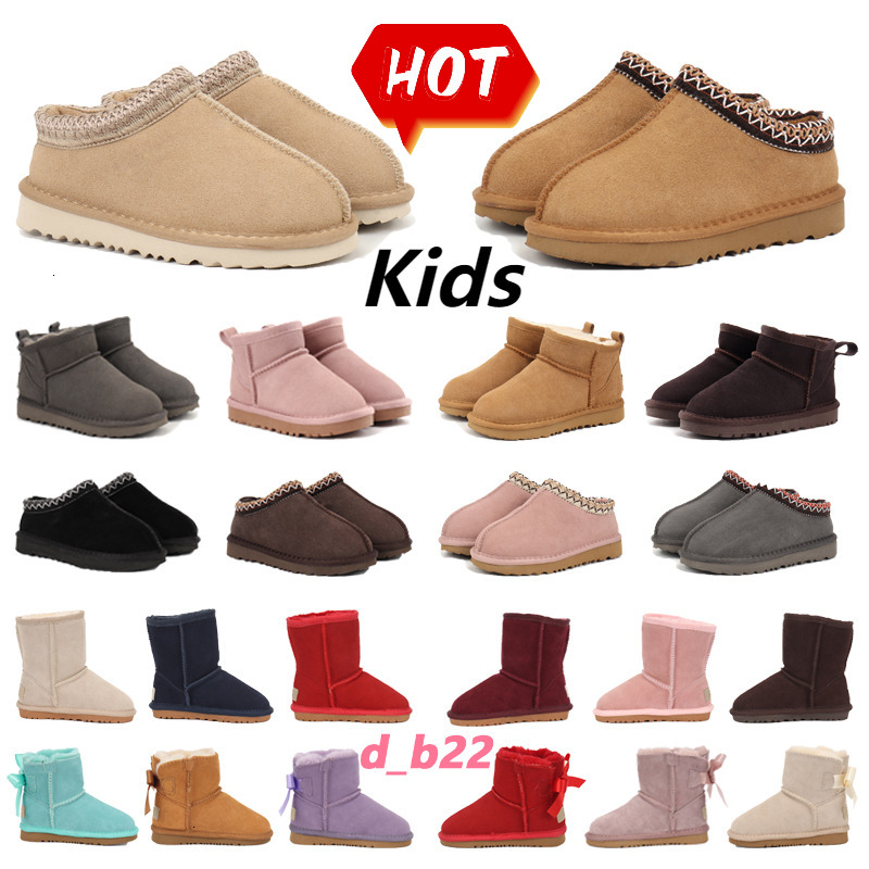 Kid Boots Toddler Boots Kids Tasman Slippers Baby Australia Child Snow Boot Children Boys Girls Winter Ultra Mini Boot With Bowtie