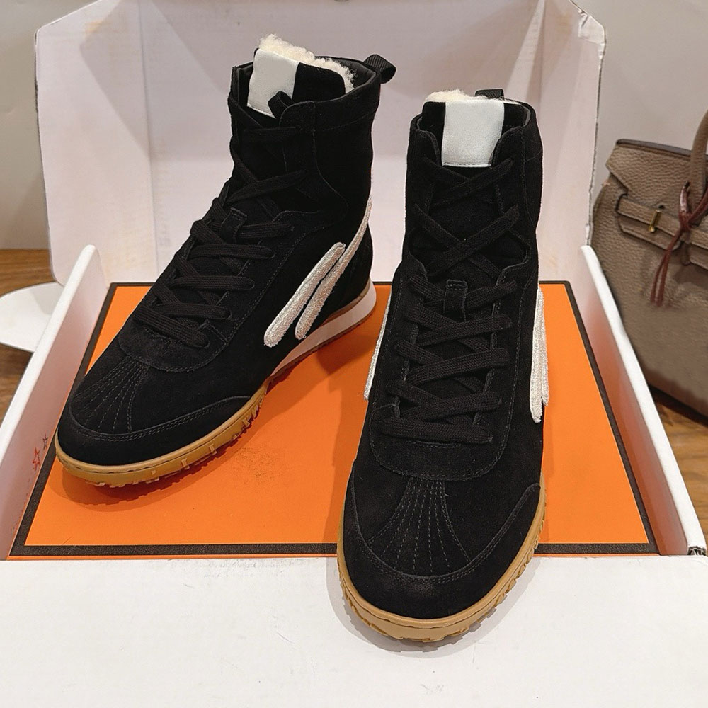Neospeed Sneaker Womens Designer Sneakers Mens Sneaker H262157Z Suede Goatskin Shearling High Top Sneaker Retro Look Fashion Casual sneaker Rubber S