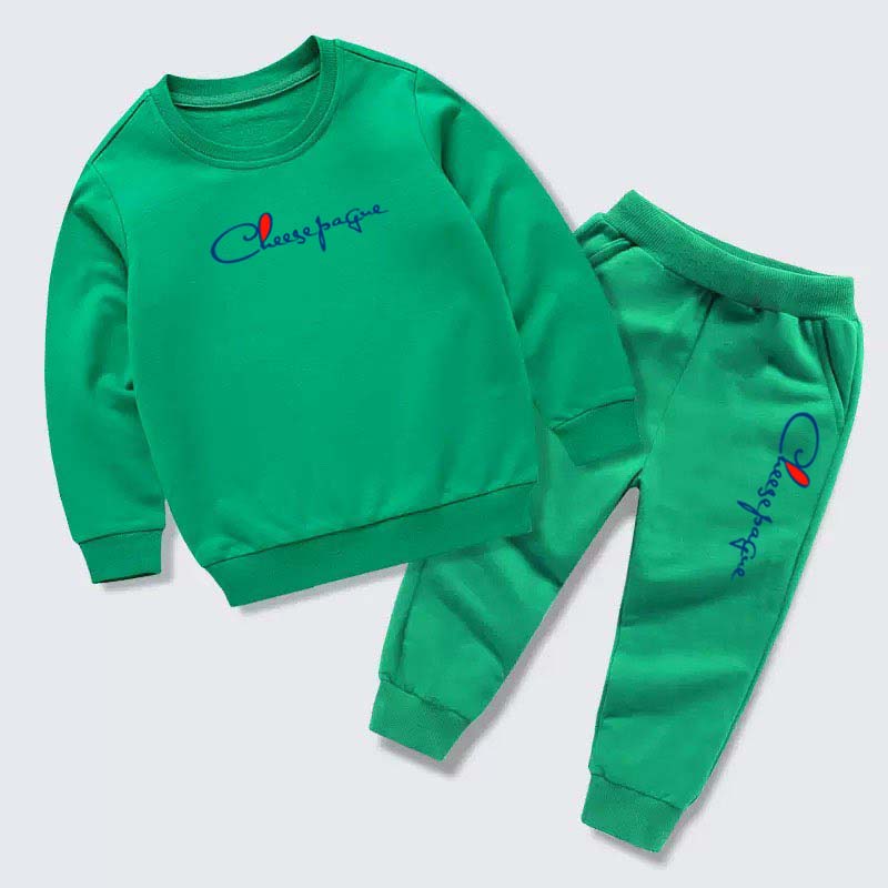 Boys Fashion Brand letter printing Sweatshirt Two-piece Set Kids Spring Autumn O Neck Hoodies and Trousers 2pcs Set Kids Sport Clothes 2-13 Years