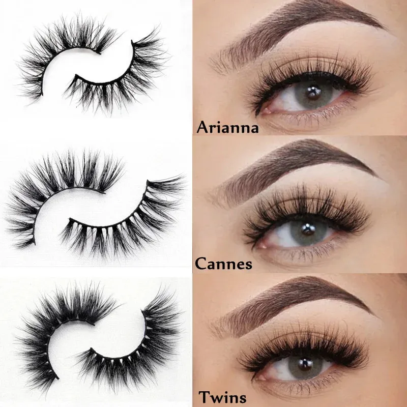False Eyelashes Asiteo 3D Real Mink Lashes Wholesale Natural Brown Colored Makeup Thick Long Black Extension Supplies