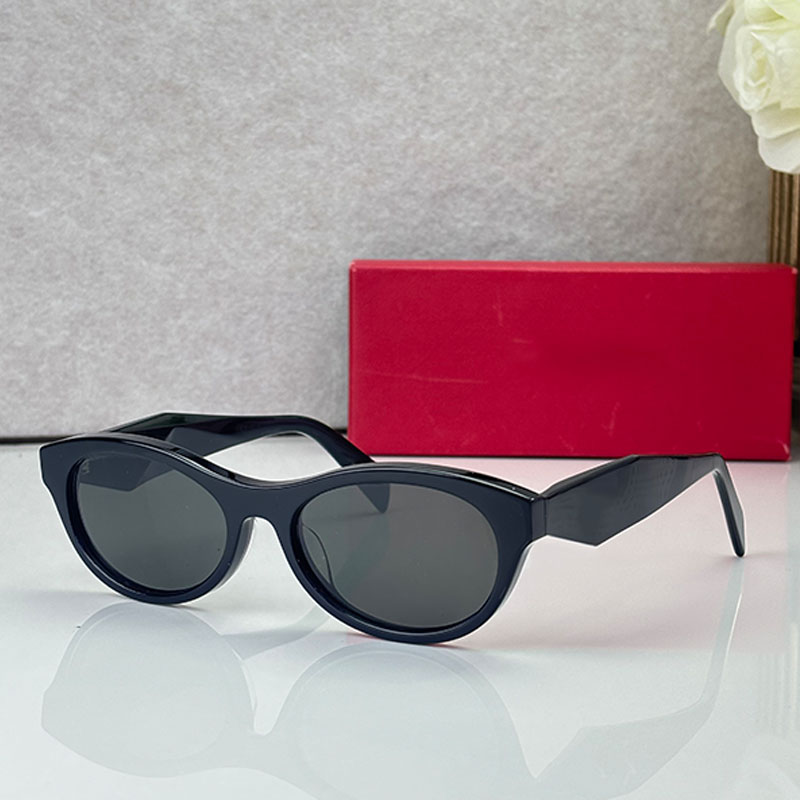 VPR D18V Classic designer sunglasses full blackcurrant frame black lenses personalized triangular legs mens oval sunglasses sporty casual daily styl