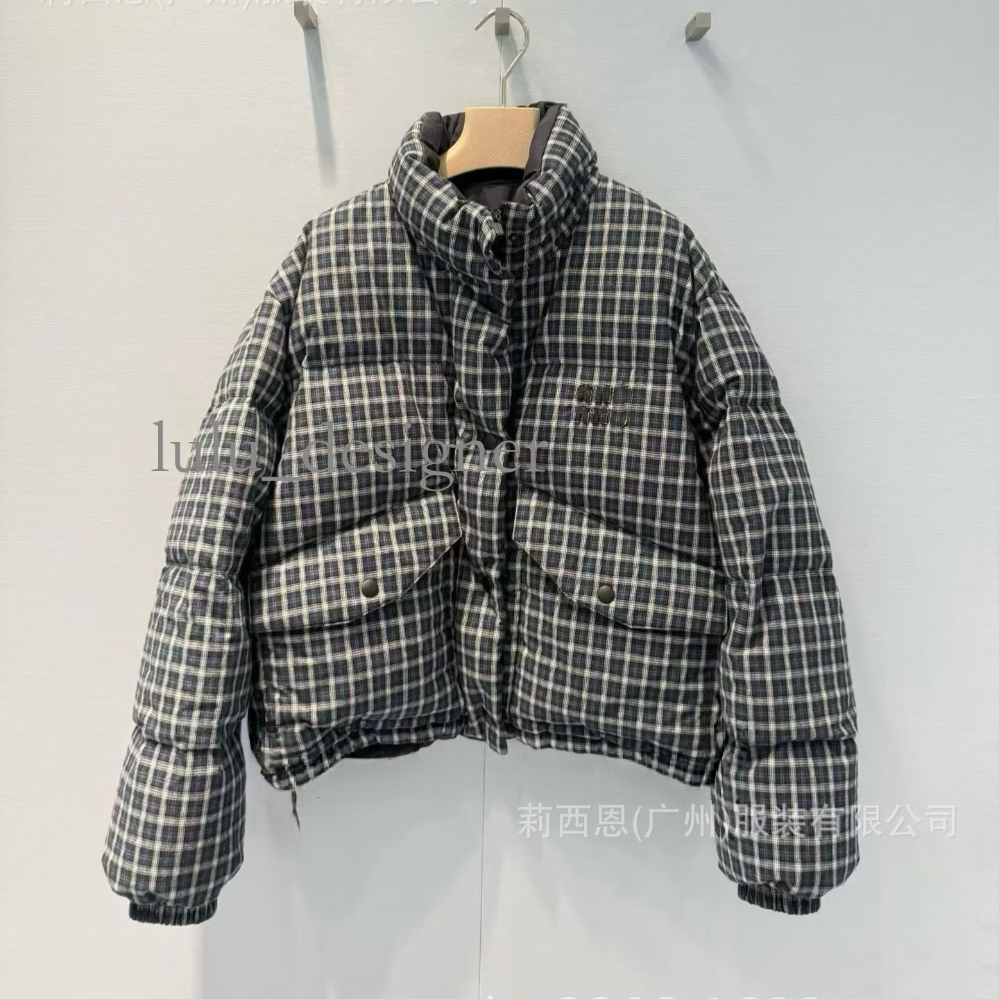 Designer down jacket women Plaid Reversible Down Jacket Youthful Versatile Loose Minimalist Supple Down Jacket Winter Snow Outdoor High End Casual O