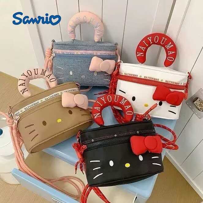 Sanrio Backpacks Korean-style Instagram-inspired cute Hello Kitty shoulder bag fashionable cosmetic bag large capacity versatile storage bag L260923