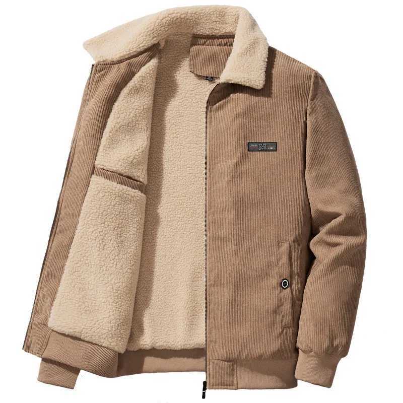 Down Parkas Autumn Winter Men's New Men Jacket Fleece Thickening Corduroy Coats Men Jackets Casual Coat Men's Business Coats Mens Parka C2