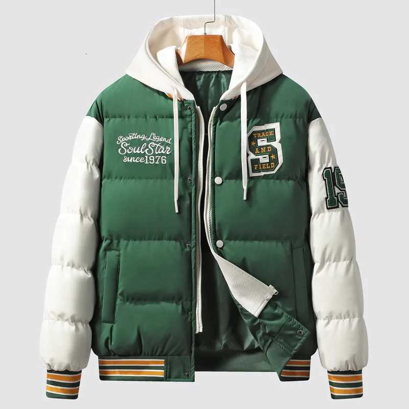Men's Down Parkas Winter Parkas Men Plus Size Thick Padded Jacket Coat Fashion Casual Cargo Parkas Male Big Size Thick Clothes 4XL C260922