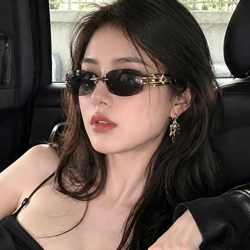 Y2k Smalll Sunglasses Frame Luxury Brand Designer Sunglasses Women Men Fashion Square Sun Glasses Trendy Driving Eyeglasses Party EyewearT260923