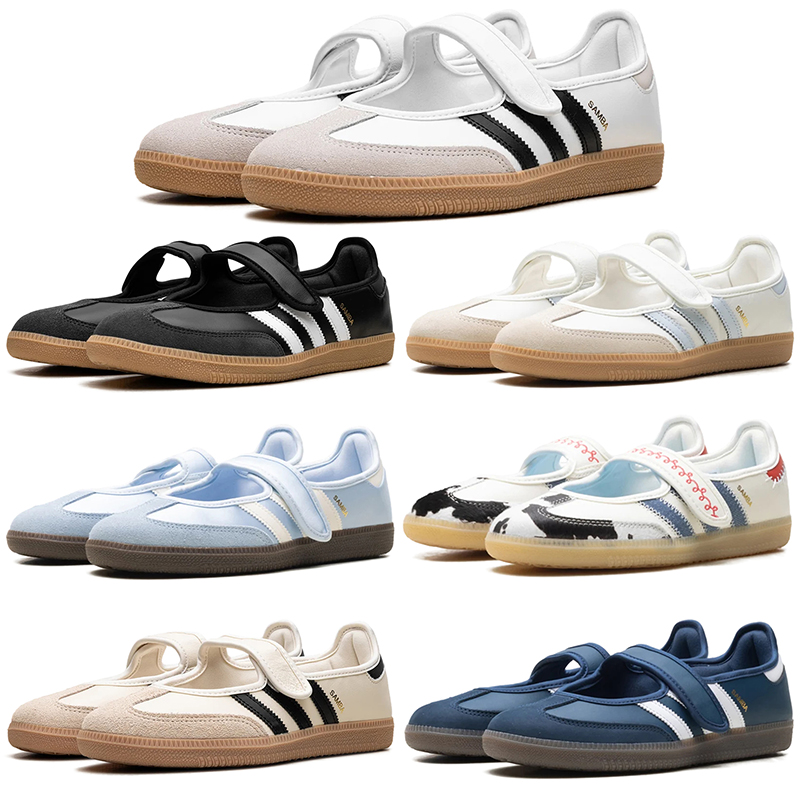 Adidas Samba Jane OG womens designer causal shoes classic black white navy blue red comfortable trainers plat leather patchwork women durable outdoo