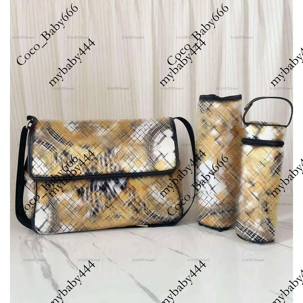 New Diaper bags Golden pattern kids Nappy Stacker Three piece baby product set Multiple options High quality toddler bag A382X11N192 6666