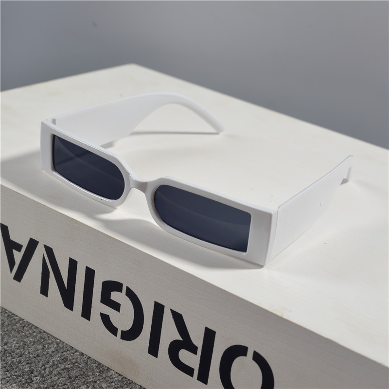 2026 summer casual sunglasses square personalized designer trendy retro knit sunshade sunglasses for woman facaii