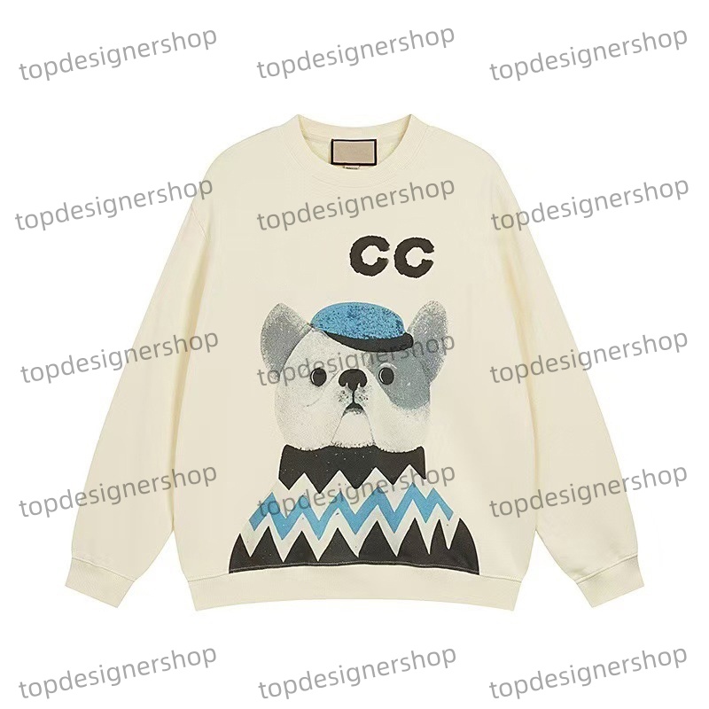 Top Desinger Mens Hoodie Womens Hoodies Men Crew Neck Jumper Sweatshirts Pullover Cotton Trendy Long Sleeve Animal Printed Dogs Cats Hip Hop Streetw