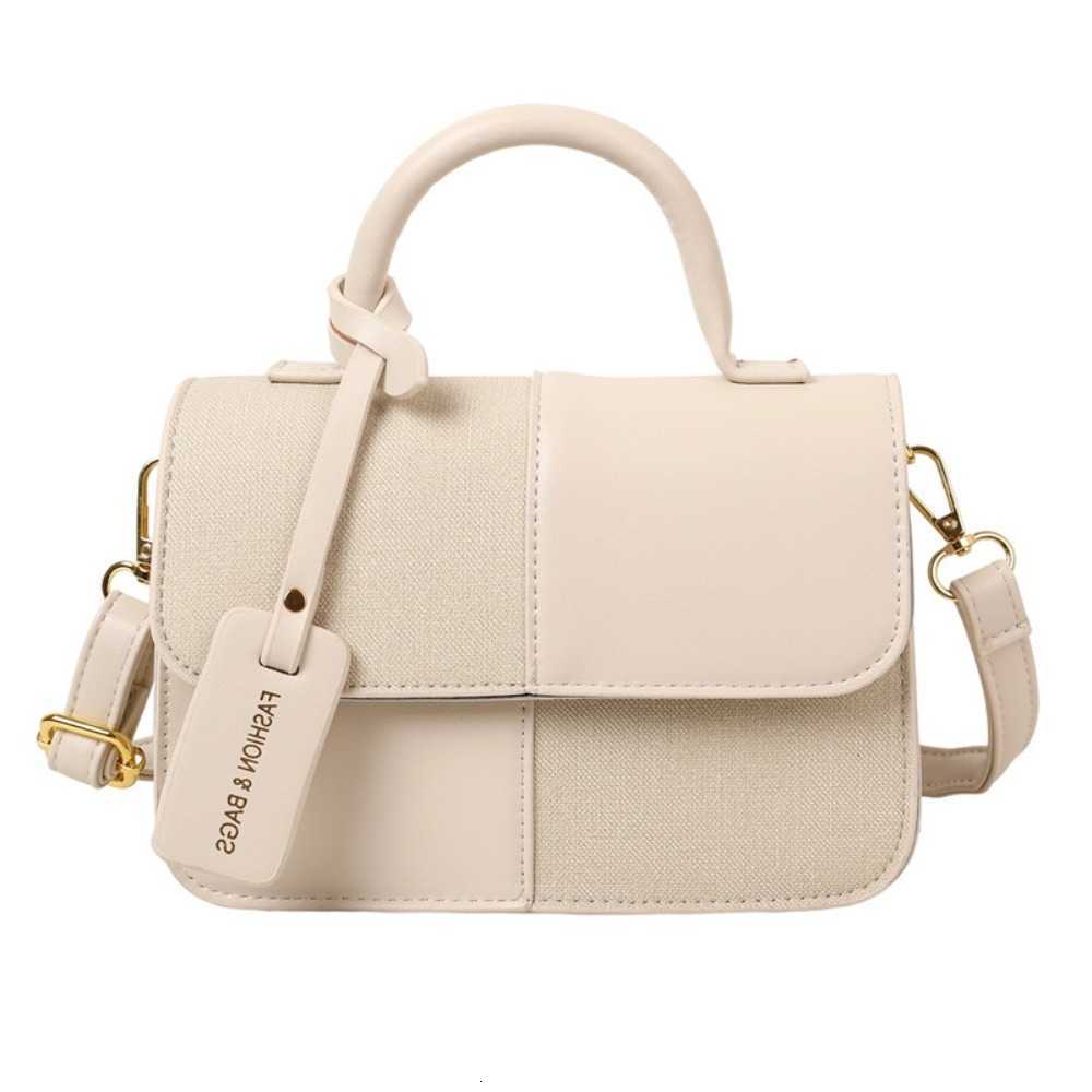 Body fashion Color Blocking Cross Women Shoulder Bag Portable Korean Style Mini Travel Bag PU Large Capacity Small Square Bag Student D260923