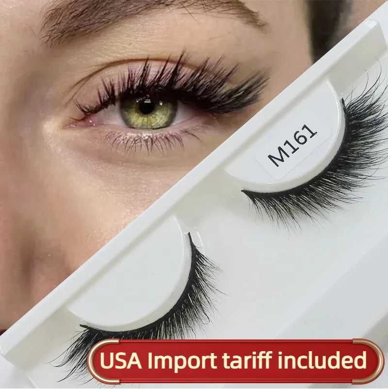 False Eyelashes 3D Real Mink Cat Eyelashes End Eye Elongate Fox Eye Effect Makeup Natural Winged Fake Eyelashes Vendor X260922