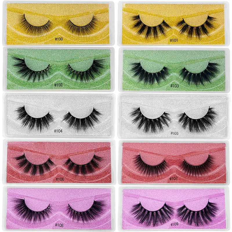 3D Mink Eyelashes Wholesale Natural False Eyelashes 3D Mink Lashes Soft make up Extension Makeup Fake Eye Lashes 3D Series