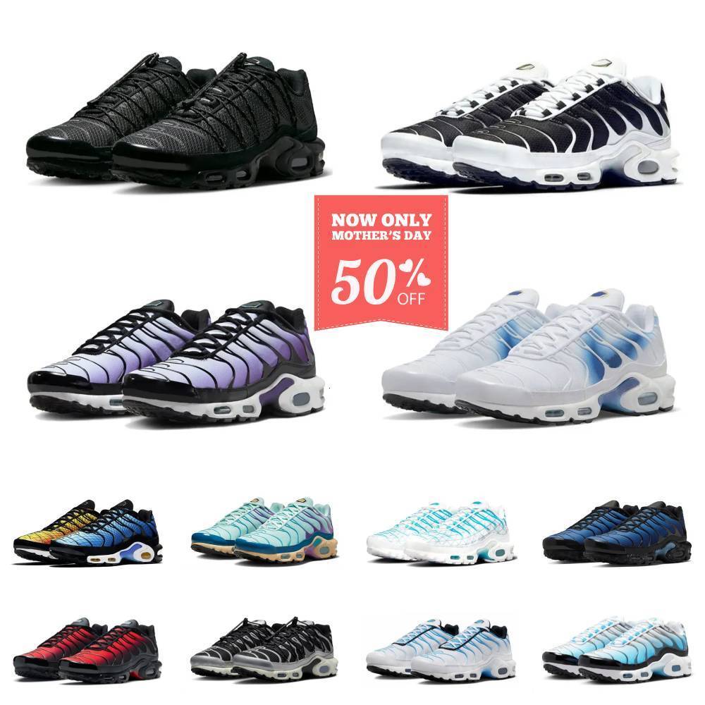 Designer Tn Plus Ultra Sports Shoes Men Women Tns 3 Utility Requin SE OG Triple White Black Blue Grey Athletic Trainers Gradient Dusk Unity Mesh Bra