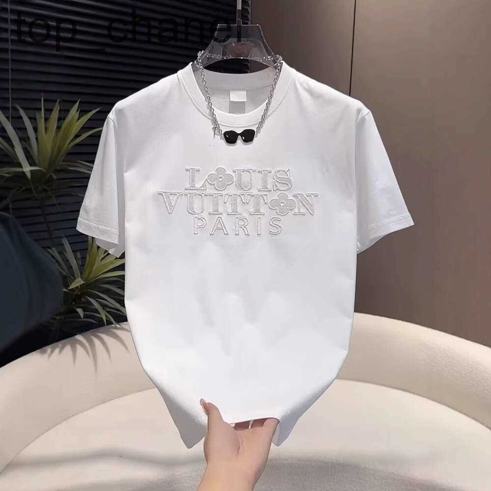 Candy Embroidered Short For Men Summer New Casual Versatile Multi-Color Half Sleeve Couple Style Trendy Brand Solid Color T-Shirt
