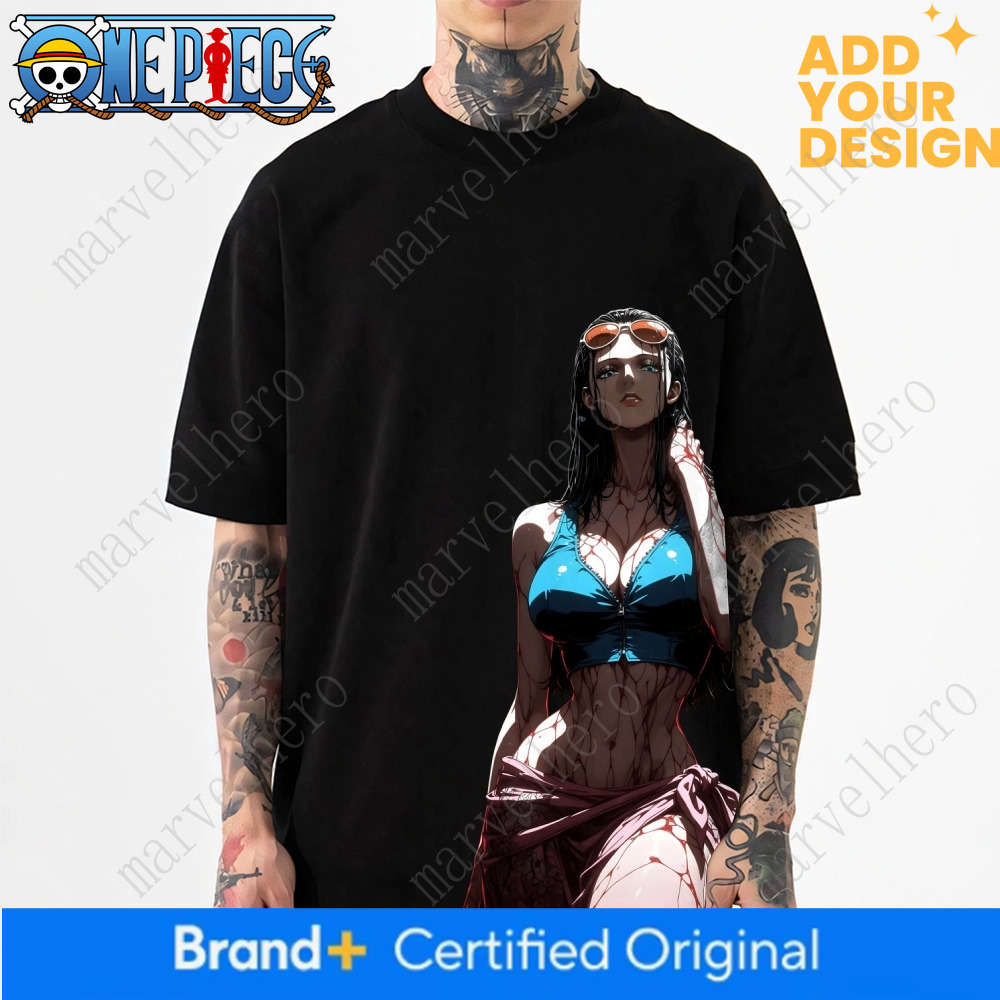 One Piece Nico Robin Japanese Style Classic Tee High-quality Streetwear Men's Women Clothing 2026 Summer New T Shirt
