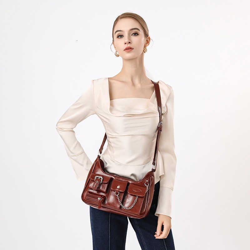 Cross Body 2026 Women New Hot Sale Vintage Handbag Lady Niche Design Daily Versatile Shoulder Bags fashion Female Solid Color Messenger Bag D260923