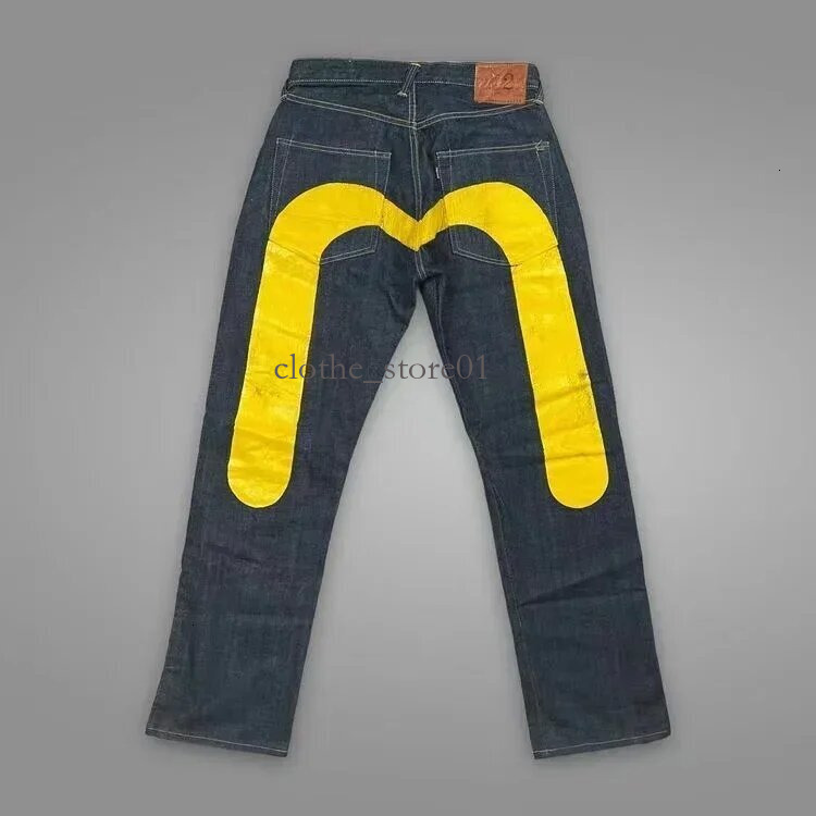 Evipants Seagull Print Casual Mens Luxury Heavyweight Y2k Hip Hop Streetwear Apparel Clothing Seagull Design Men And Women Jean Hand Made High Quali