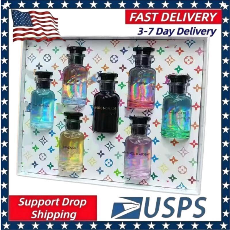 ensemble de parfum parfum femme mini parfum de haute qualité 30ML 7.5ML 14pcs ensemble avec coffret pour cadeau mini spray d'eau de Cologne parfu