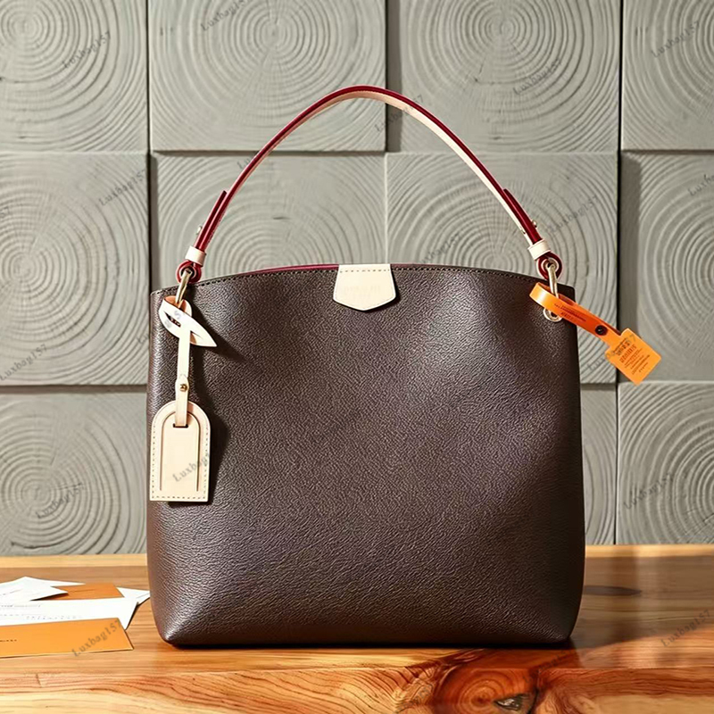 Top Quality GRACEFUL Bag PM/MM M43700 M43701 Designer Slouchy Hobo Shoulder Bag Vintage Tote Handbag for Women Large Capacity Work Bag Casual Soft S