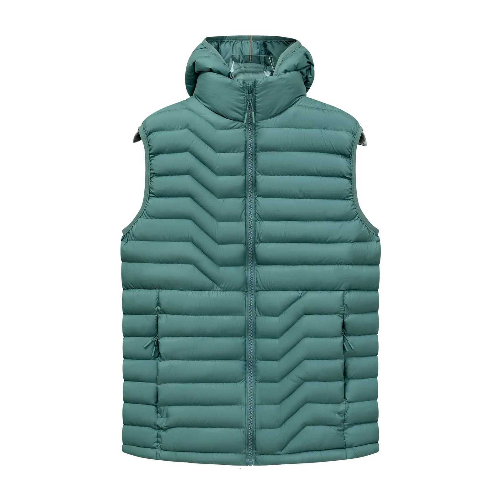Men's Down Parkas New Lightweight Men' Sleeveless Puffer Jackets Winter Fashion Male Hooded Padded Vest Coats Men Warm Thicken Waistcoats