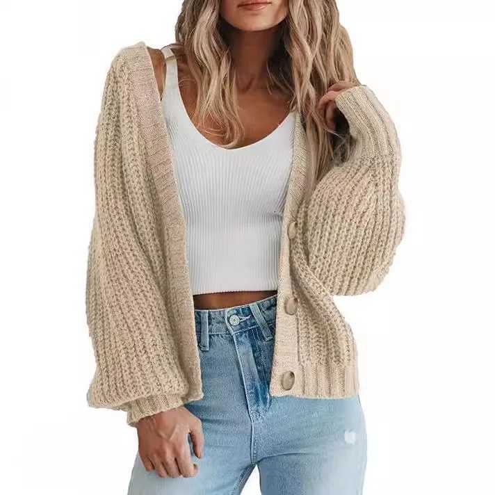 Women's Sweaters Autumn Winter European American Cardigans 2025 New Pine Knitted Jackets Women's European and American Sweaters D260923
