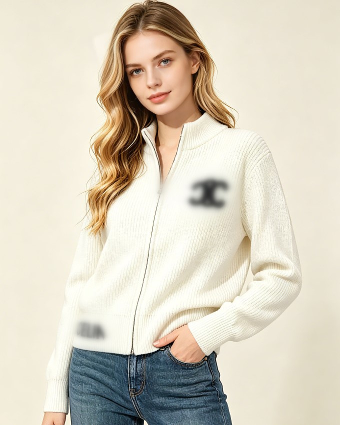 Pulls rétro de luxe pour femmes, manches longues, double fermeture éclair, pull de styliste, vêtements pour femmes