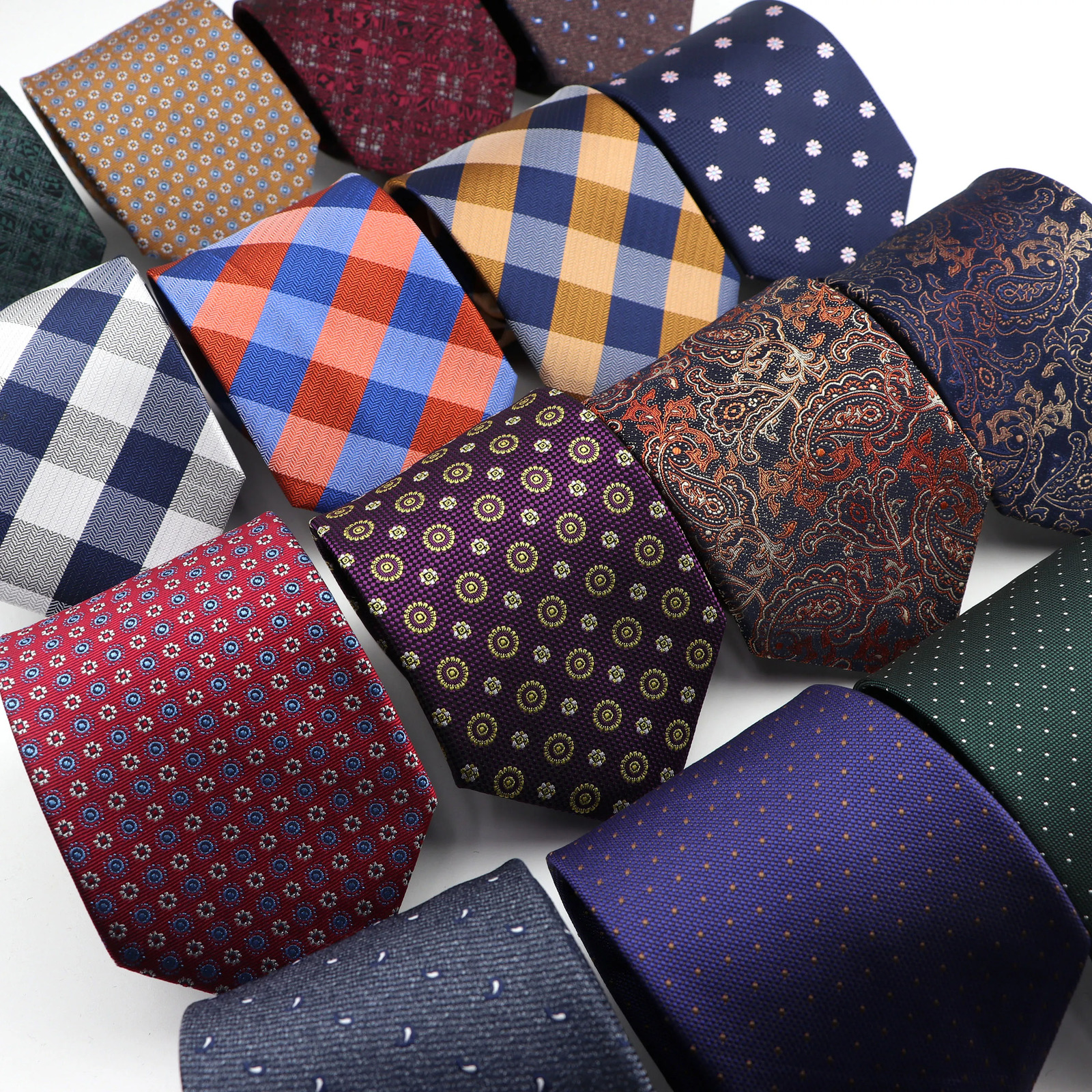 8cm Mens Fashion Tie Classic Plaid Formal Wear Business Suit Necktie Jacquard Wedding Male Daily Corbata Gravata Gift 260923