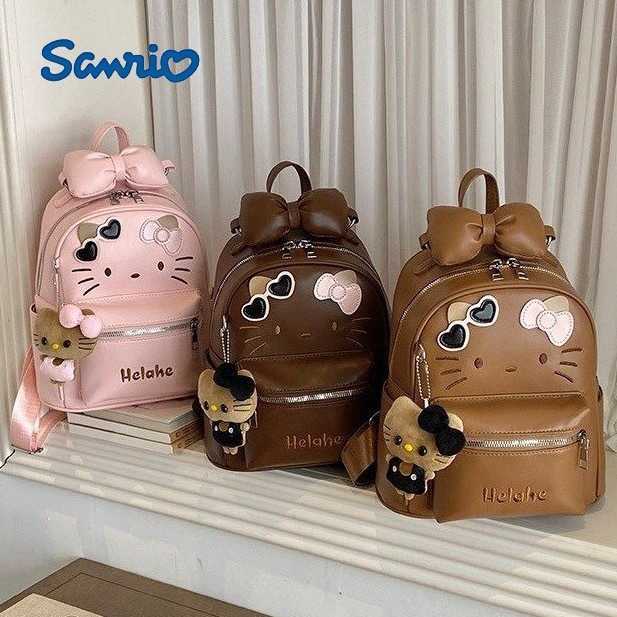 Sanrio Backpacks Korean-style cartoon Hello Kitty backpack a large-capacity backpack for girls perfect for students fashionable and versatile L26092