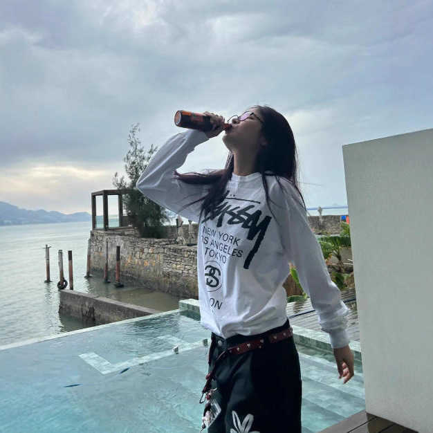 Long-sleeve Trendy Brand T-shirt For Spring Autumn And Winter Unisex Loose-fitting Casual Top STU