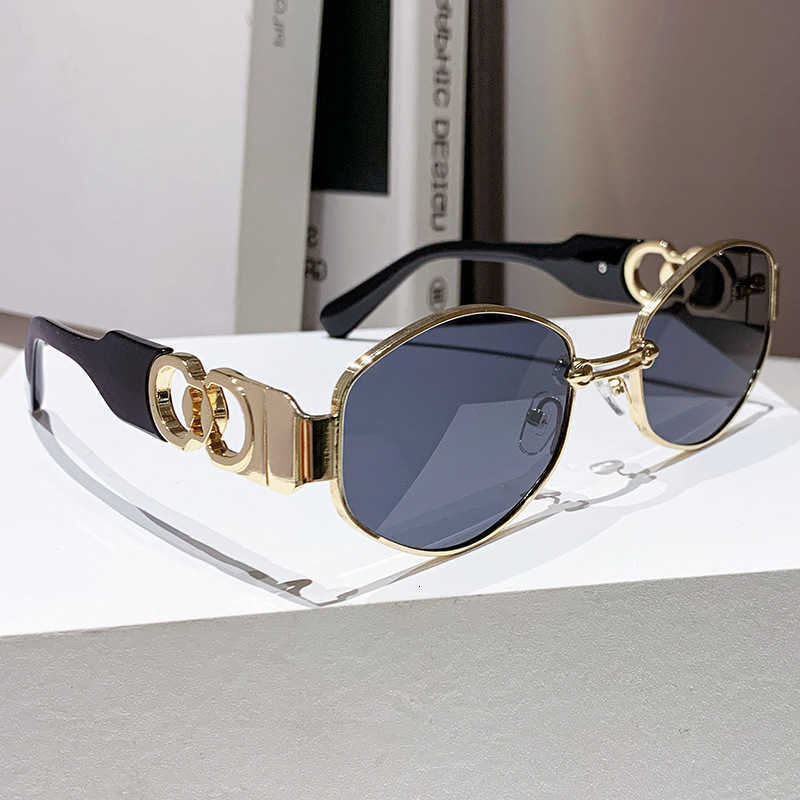 New 2026 Sunglasses Luxury Vintage Metal Sunglasses Men Women Fashion Unisex Brand Designer Sun Glasses Oval Ladies Eyewear ShadesT260923