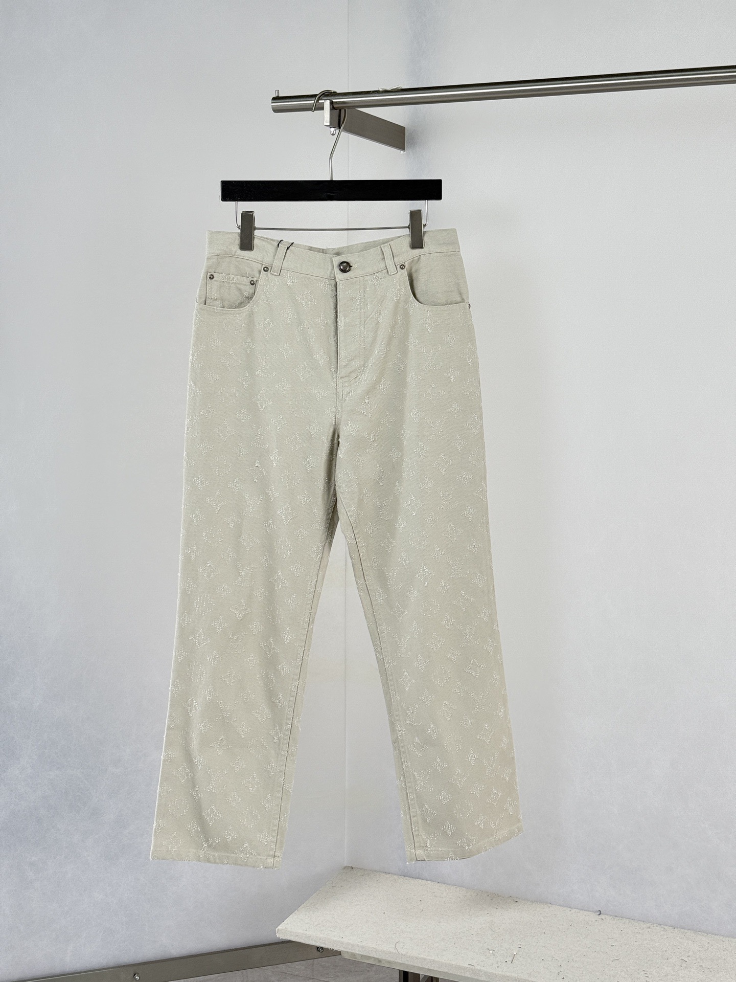 Men's Plus Size Pants Round neck embroidered and printed polar style summer wear with street pure cotton 54hr