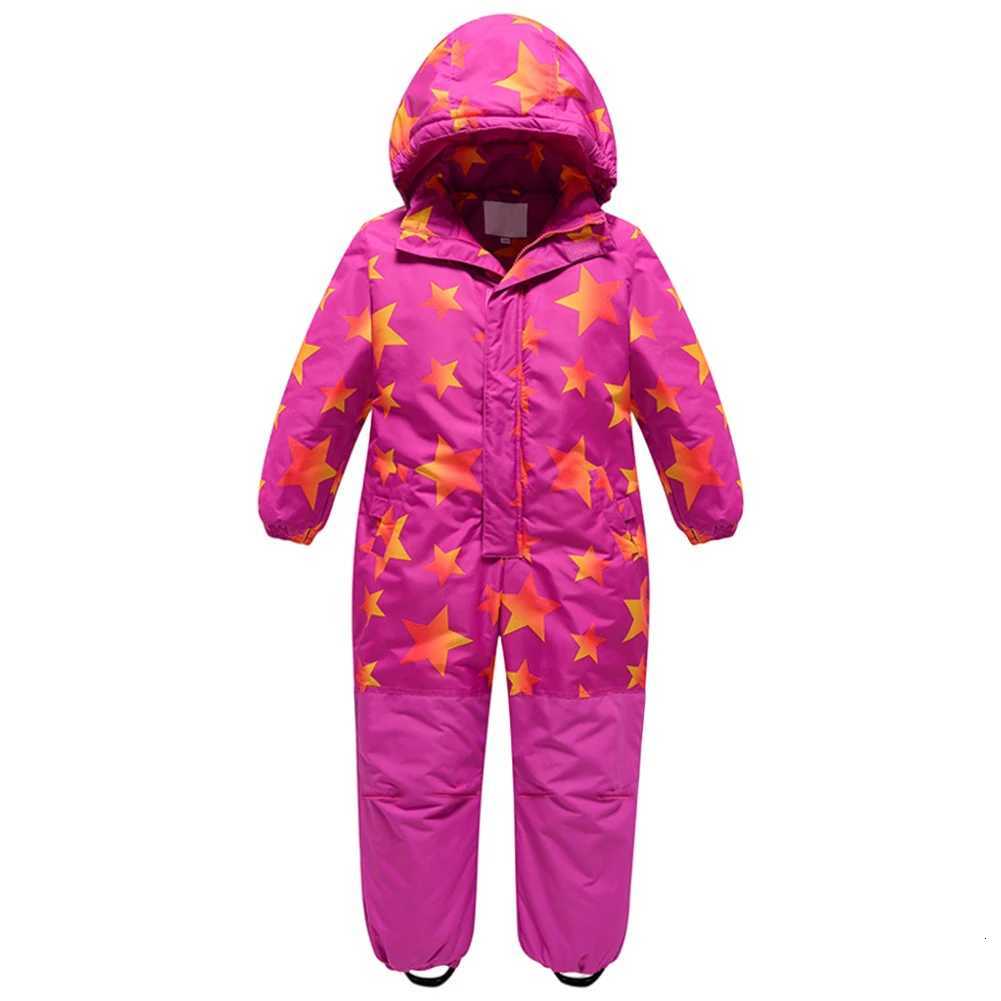 Clothing Sets Children's Warm Snowboarding Wear Winter Boys Girls Jumpsuit Kids Ski Suits One-piece Hooded Waterproof Windproof Outdoor -20 X26