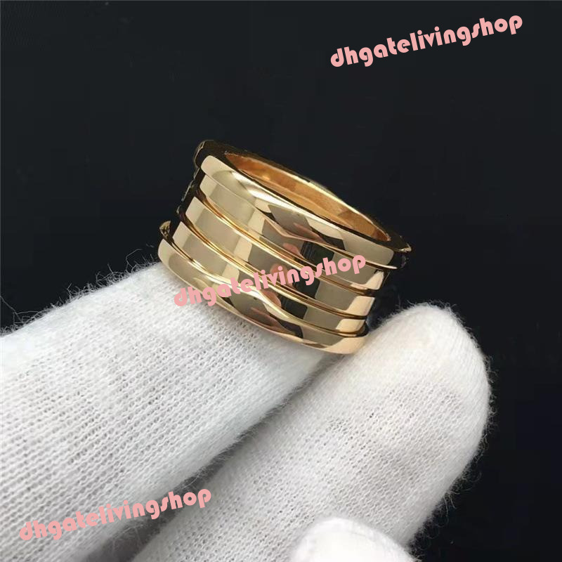 Designer Men Women Jewelry bvlgarilys Ring Silver Copper Little Red Person Charity Black White Ceramic Ring Classic Couple Rings For Men Women