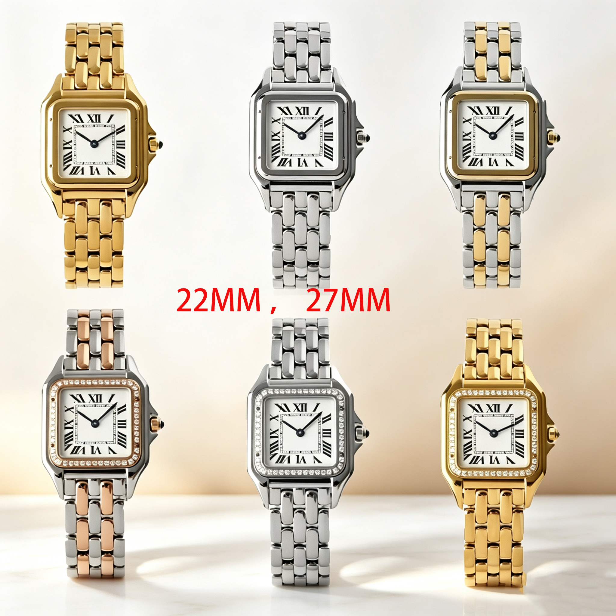 Designer Women Quartz Wristwatch Classic Fashion 316 L Stainless Steel Ladies Watch Diamond Bezel High Quality Sapphire Crystal Dress Watch
