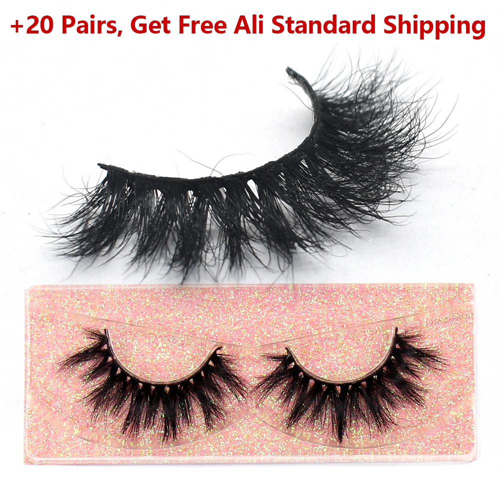 Dropshipping Soft Strip Eye Fluffy Thick 3D Extension Natural Mink False Eyelashes High Volume Fake Lashes W260923