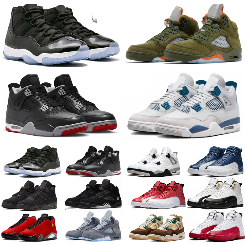 Mens Womens High Top 4s 5s 12s Basketball Shoes Casual Shoes Retro Lace Up Athletic Sneakers Comfortable Ankle Support Streetwear Footwear