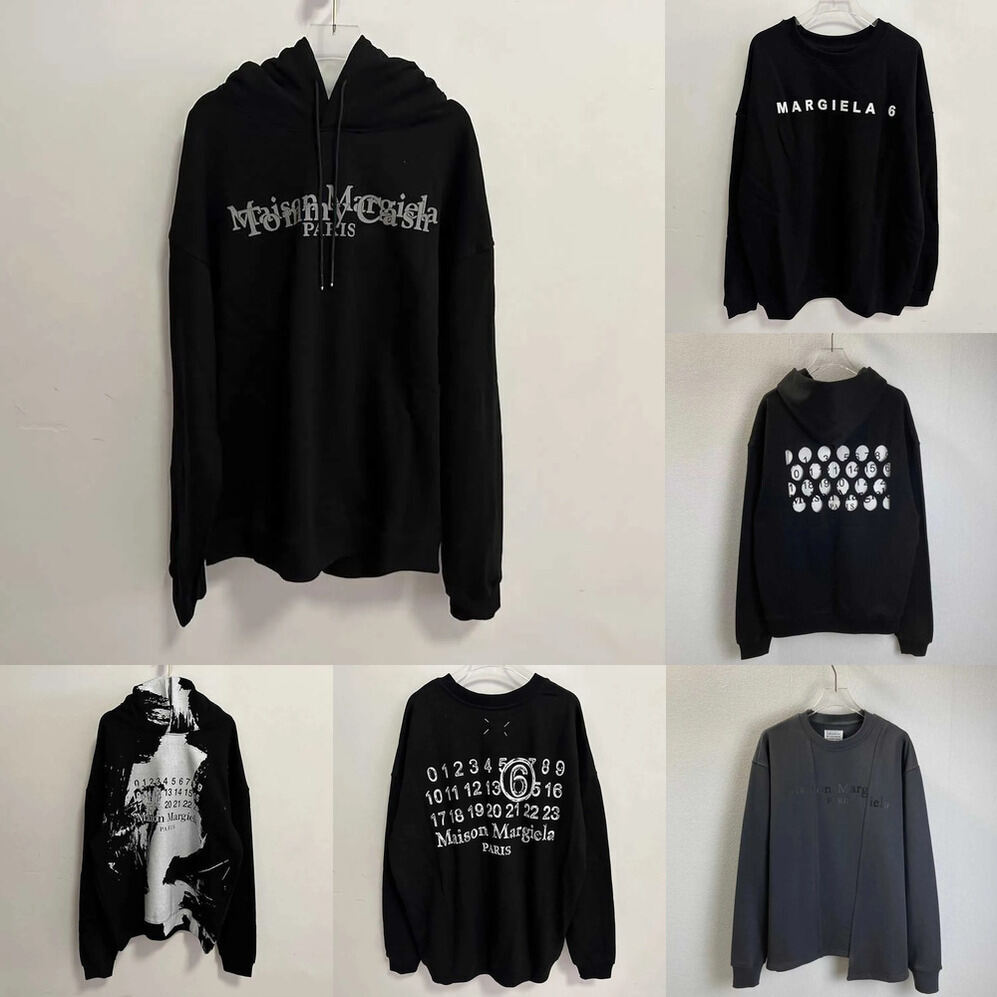 AA+ Marge Designer Maison Hoodie Quality Mm6 Breathable Classic High Street Hip Hop Luxury Brand Men's Hoody 67B 4C1 9b 87 59 04