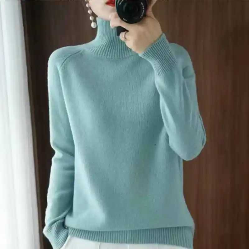 Women's Sweaters Fashion Basic Autumn Winter Sweater Mock Neck Pullover Solid Color Casual Long Sleeve Clothing Tops Turtleneck Jumper Vintage