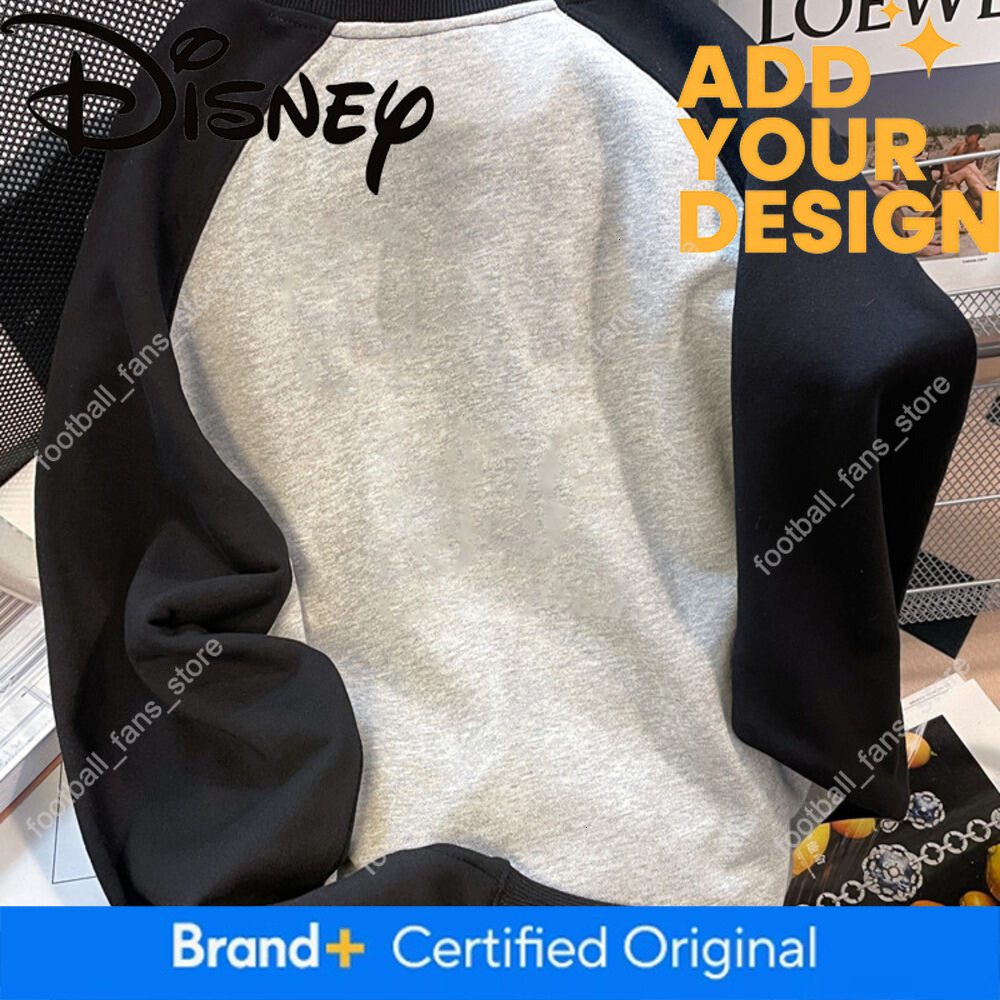 Korean Style Loose Super Cute Mickey Sweatshirt for Women, Spring and Autumn, Lazy Style, Niche Design, Raglan Long-Sleeve Top c 6